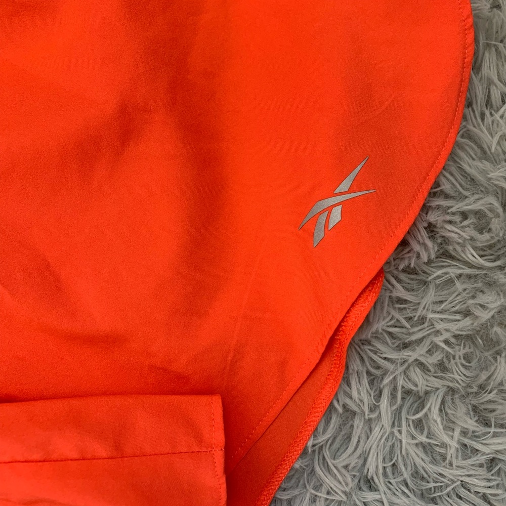 Neon orange Reebok active shorts - Picture 2 of 3